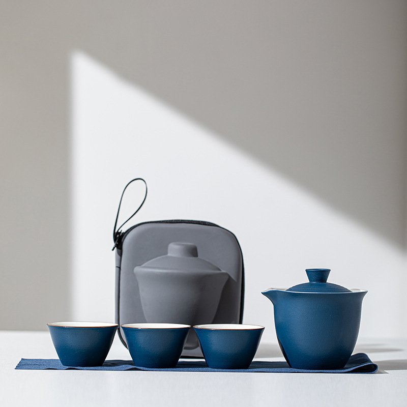 Керамический чайный набор кунг-фу для взрослых 
Керамический чайный набор кунг-фу для взрослых