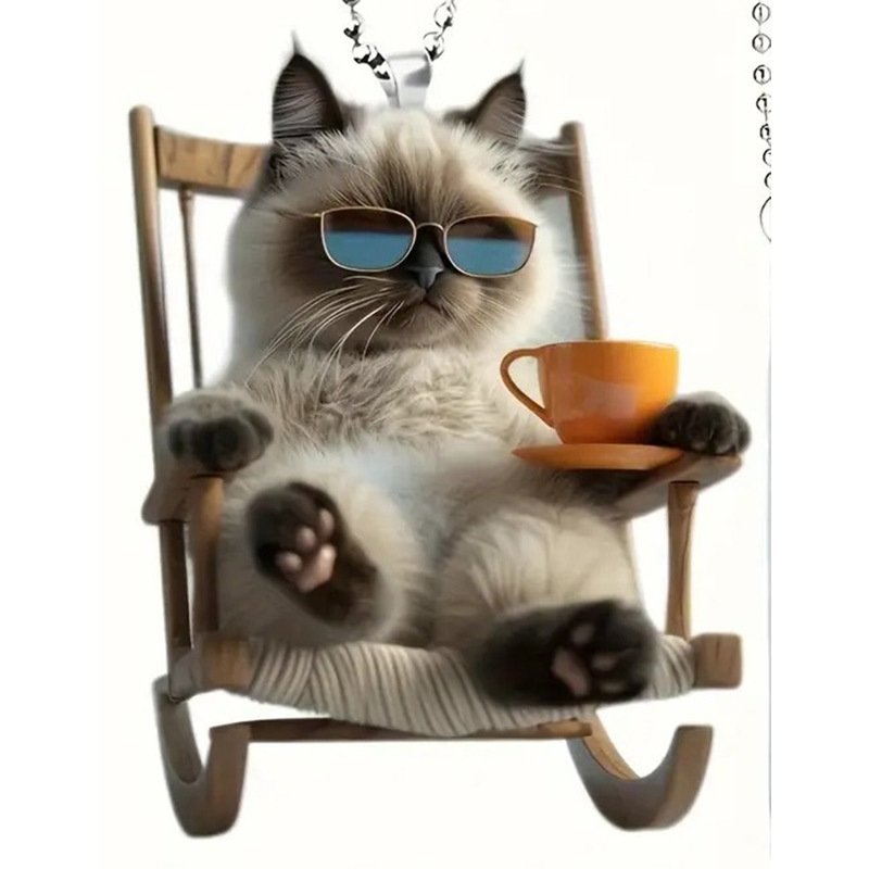 Акриловая подвеска с котом
Акриловая подвеска с котом