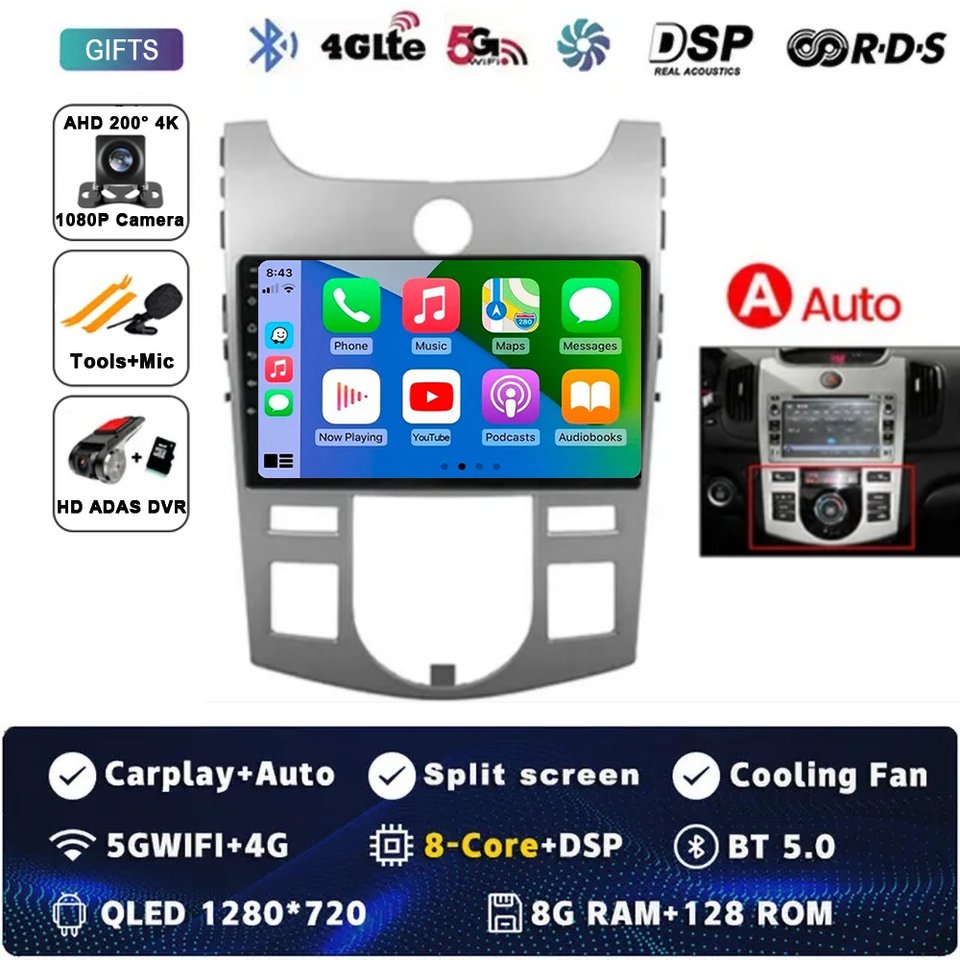 Для KIA Cerato Forte 2008 2009 2010 2012 Автомобильный радиоприемник Android 14 Мультимедийный видеоплеер Авторадио GPS-навигация Carplay Экран 9 дюймов
Для KIA Cerato Forte 2008 2009 2010 2012 Автомобильный радиоприемник Android 14 Мультимедийный видеоплеер Авторадио GPS-навигация Carplay Экран 9 дюймов