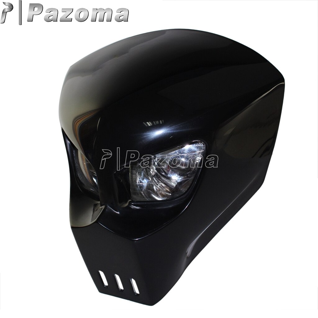Белый мотоцикл череп передняя фара Streetfighter Custom Street Bike фара маска обтекатель для Kawasaki Suzuki Chopper Honda
Белый мотоцикл череп передняя фара Streetfighter Custom Street Bike фара маска обтекатель для Kawasaki Suzuki Chopper Honda