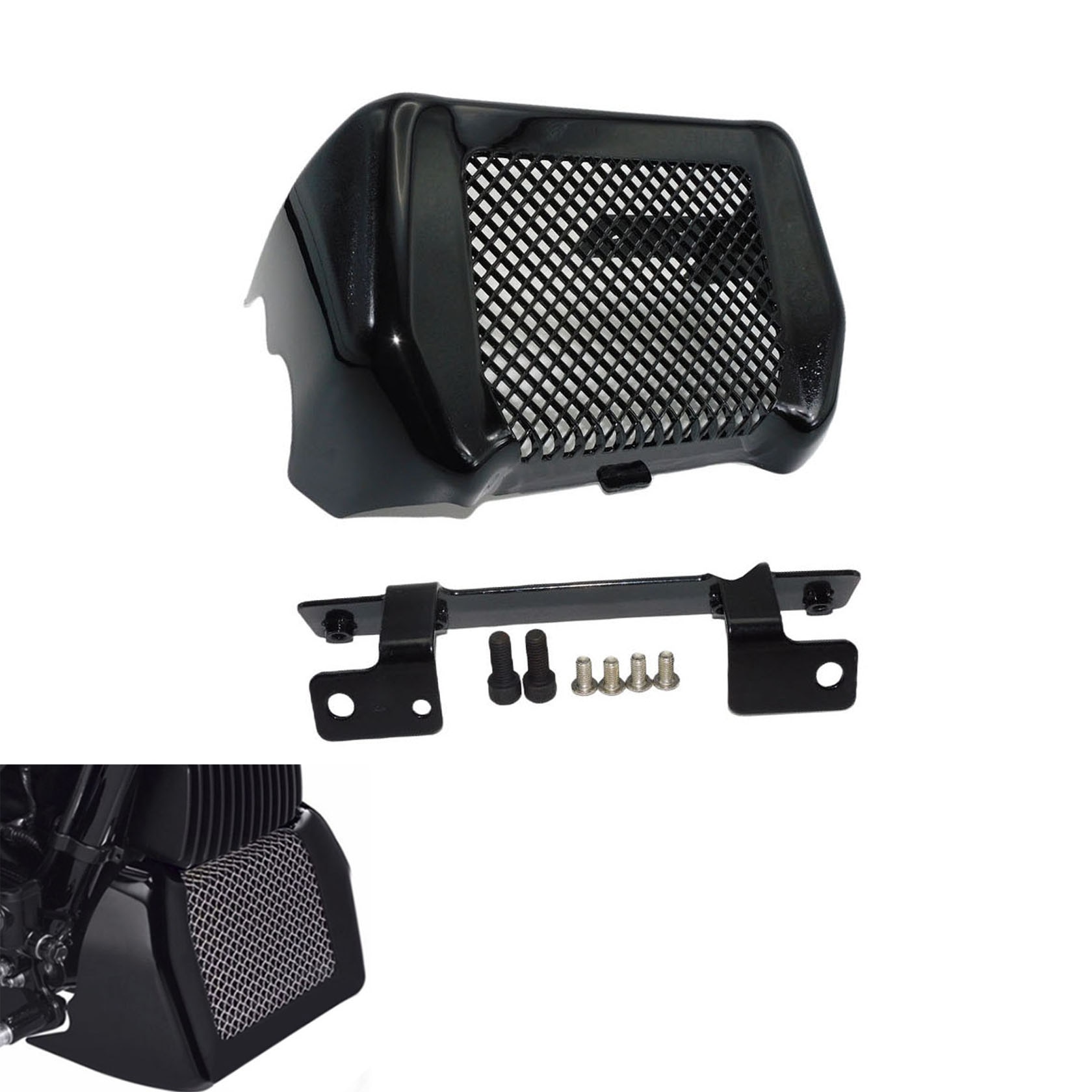 Комплект чехлов для масляного радиатора мотоцикла с кронштейном для Harley Touring Road King Freewheeler Street Electra Glide 2017-2021 2022
Комплект чехлов для масляного радиатора мотоцикла с кронштейном для Harley Touring Road King Freewheeler Street Electra Glide 2017-2021 2022