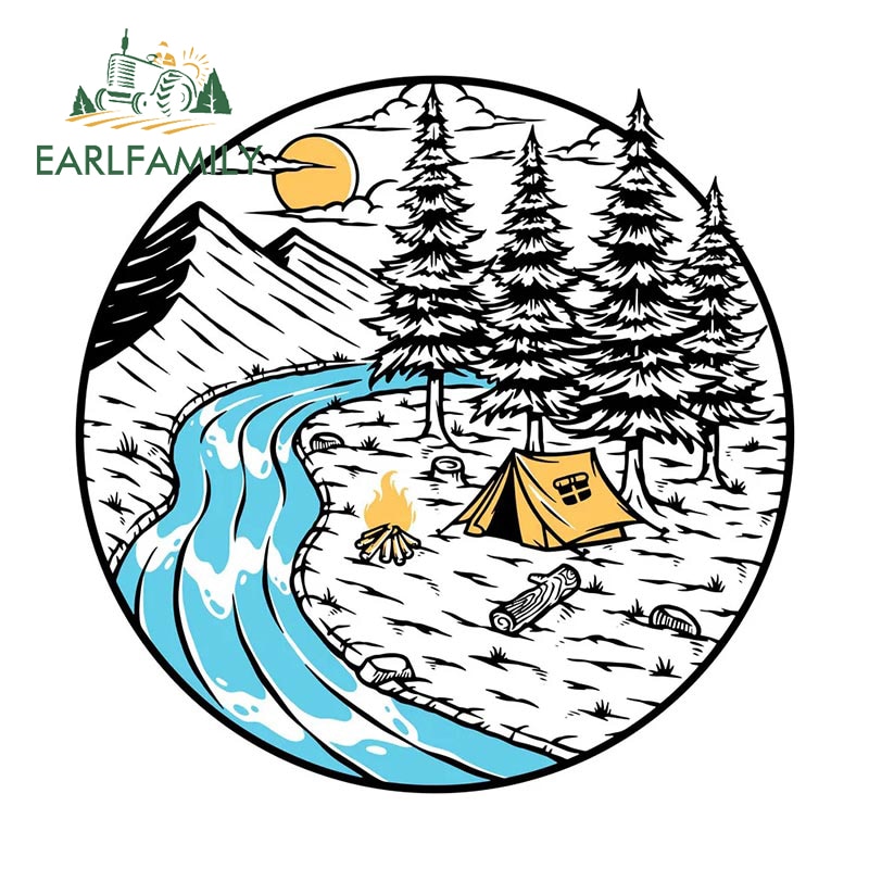 EARLFAMILY 13 см x 13 см для кемпинга в природе, автомобильные наклейки, солнцезащитные устойчивые к царапинам наклейки, водонепроницаемые аксессуары 
EARLFAMILY 13 см x 13 см для кемпинга в природе, автомобильные наклейки, солнцезащитные устойчивые к царапинам наклейки, водонепроницаемые аксессуары