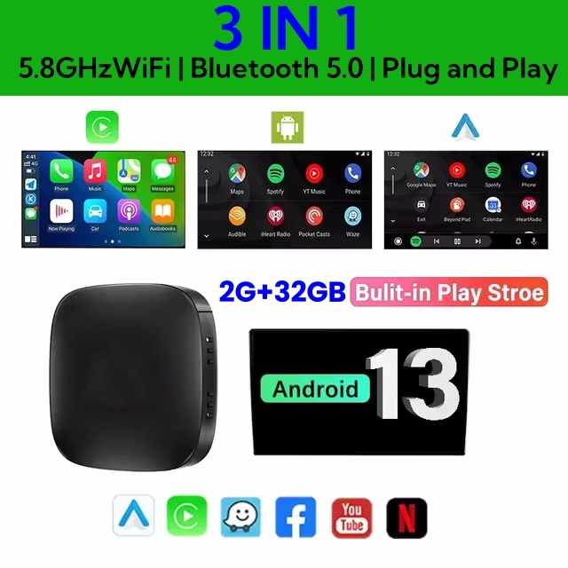 Беспроводная Коробка Carplay Android Auto AI Box Для Nissan VW Toyota Mazda Hyundai Ford MG - Поддерживает Автомобильную Разв...
Беспроводная Коробка Carplay Android Auto AI Box Для Nissan VW Toyota Mazda Hyundai Ford MG - Поддерживает Автомобильную Разв...