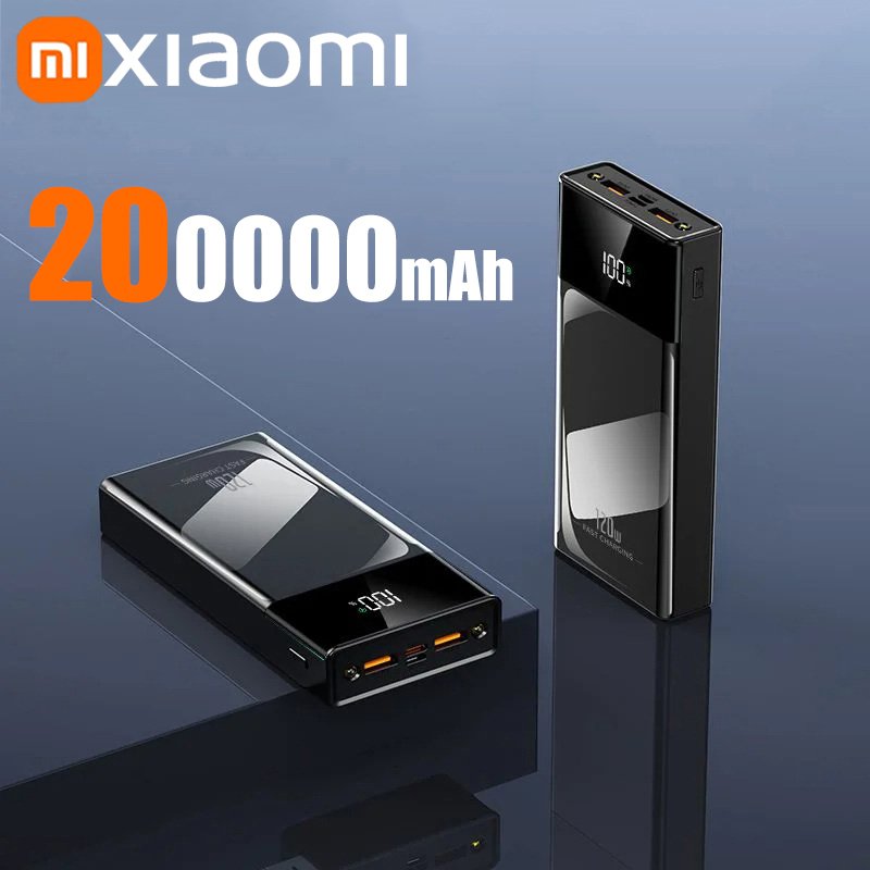 Xiaomi 200000 mAh Power Bank 120 Вт Супер быстрая зарядка Power Bank большой емкости Портативное зарядное устройство для iPhone Samsung Huawei 
Xiaomi 200000 mAh Power Bank 120 Вт Супер быстрая зарядка Power Bank большой емкости Портативное зарядное устройство для iPhone Samsung Huawei