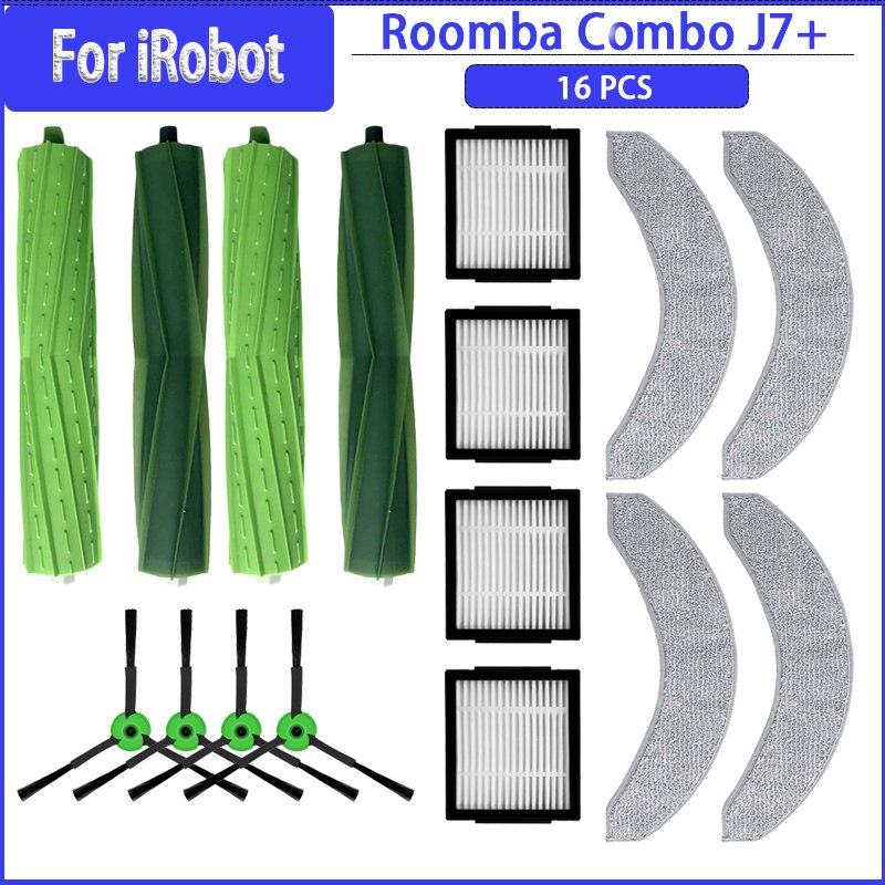 Для iRobot Roomba Combo j7+, j7, j9+, 10 Max, аксессуары для роботов-пылесосов, мешок для пыли, роликовая боковая щетка, фильтр Hepa, тряпка для швабры
Для iRobot Roomba Combo j7+, j7, j9+, 10 Max, аксессуары для роботов-пылесосов, мешок для пыли, роликовая боковая щетка, фильтр Hepa, тряпка для швабры