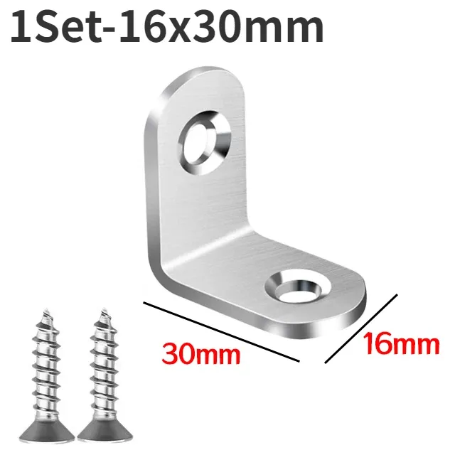Нержавеющая сталь 90 ° Угловые кронштейны с винтами Угловая скоба для шкафа Соединительный кронштейн Крепеж Деревянные экраны Полка Мебельная фурнитура 
Нержавеющая сталь 90 ° Угловые кронштейны с винтами Угловая скоба для шкафа Соединительный кронштейн Крепеж Деревянные экраны Полка Мебельная фурнитура