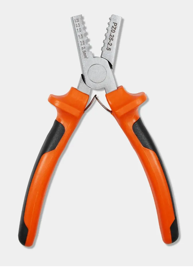 Плоскогубцы для трубчатых клемм MLHJ 0,25-2,5 мм2
Плоскогубцы для трубчатых клемм MLHJ 0,25-2,5 мм2