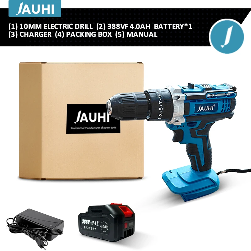 Беспроводная дрель JAUHI 21V
Беспроводная дрель JAUHI 21V