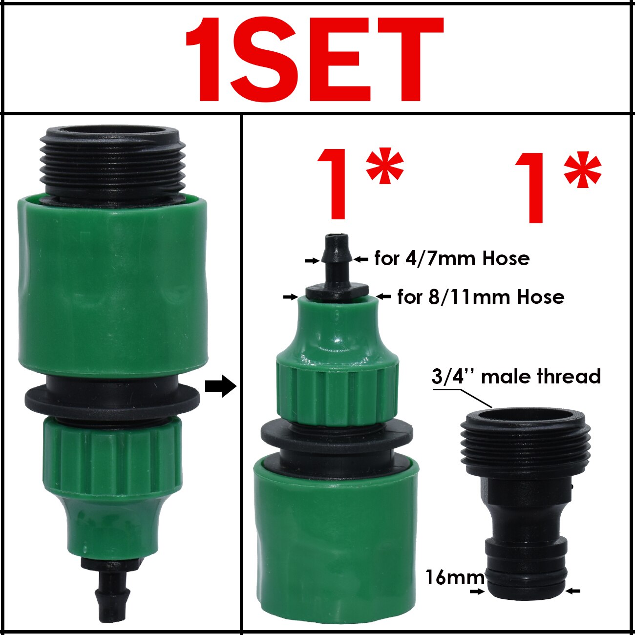 Садовый для воды, Соединительный адаптер KESLA 1X, универсальный быстрый соединитель для орошения крана, шланг 1/2 дюйма, 3/4 дюйма, 1 дюйма, резьба 8/11, 4/7 мм 
Садовый для воды, Соединительный адаптер KESLA 1X, универсальный быстрый соединитель для орошения крана, шланг 1/2 дюйма, 3/4 дюйма, 1 дюйма, резьба 8/11, 4/7 мм