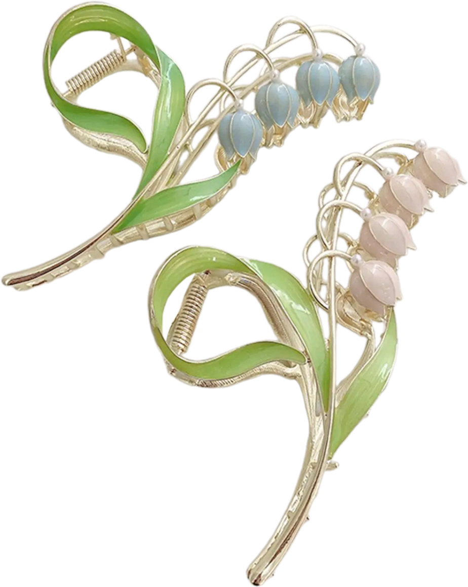 Заколка-цветок