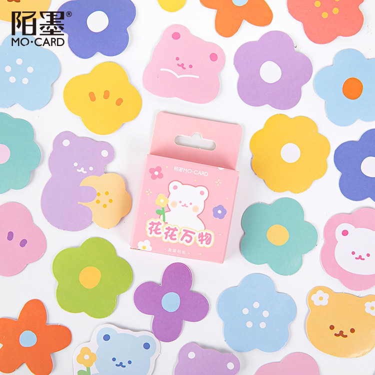 

Набор стикеров Kawaii Flower Gimue