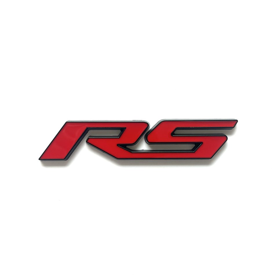 

3D металлический логотип RS, эмблема, наклейка для компактных автомобилей, передняя решетка, задний багажник, улучшенные автомобильные аксессуары и стиль