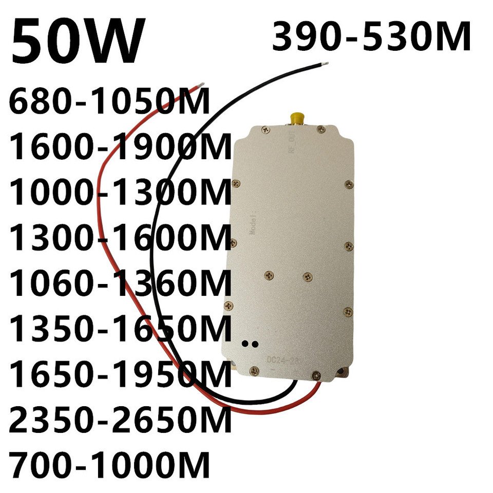 

50 Вт 680-1050 МГц 700-1000MHZ1060-1360MHZ 1350-1650MHZ1650-1950MHZ2350-2650MHZ усилитель мощности, шумогенератор с циркулятором