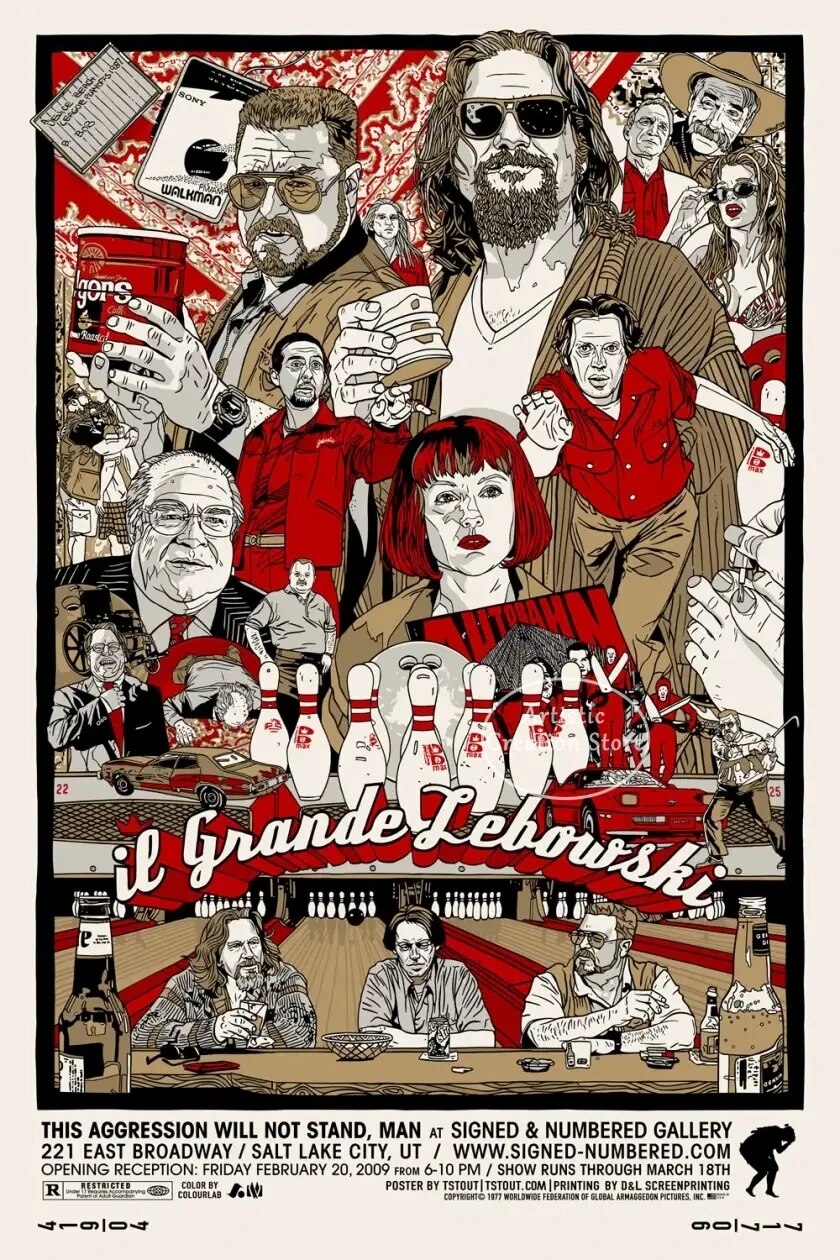 

Большая фотография "The Big Lebowski", печать на холсте