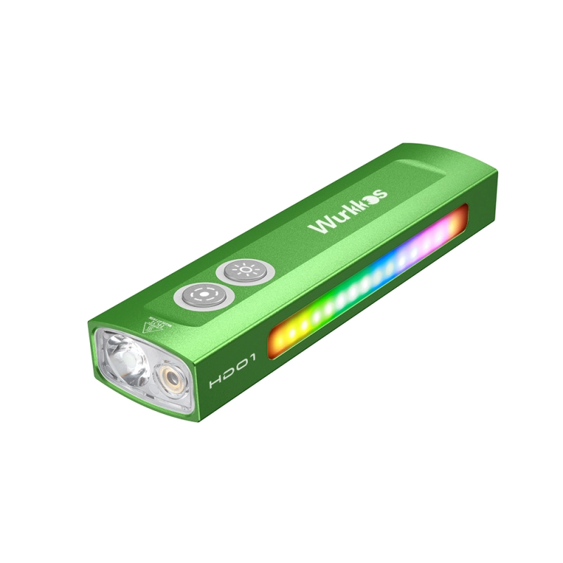 

Wurkkos HD01 Многофункциональный фонарь зелёный луч белый свет RGB