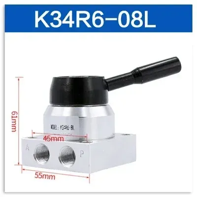 

Ручной пневматический поворотный клапан K34R6-08L