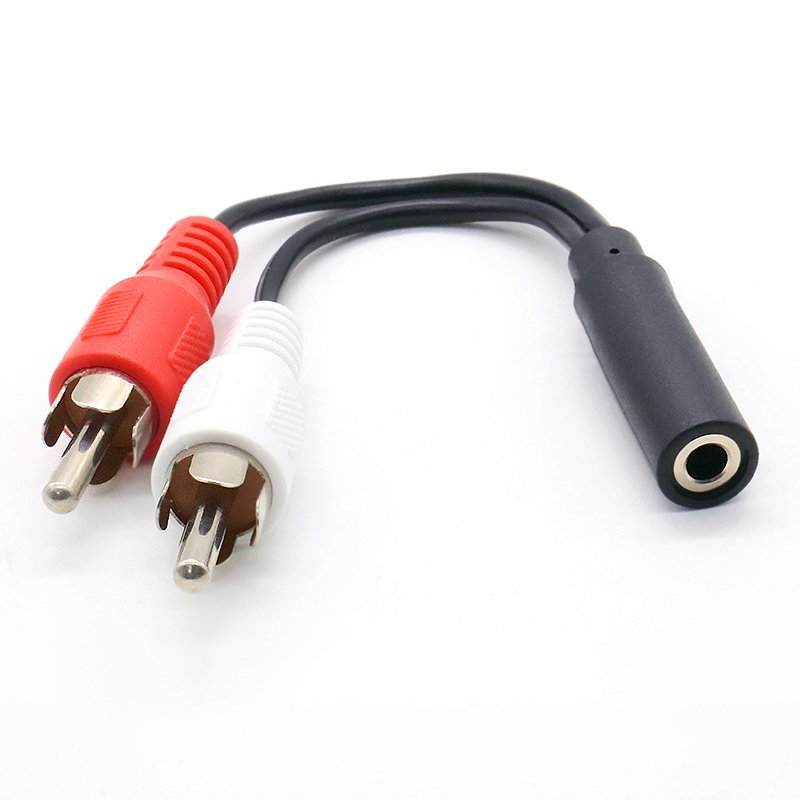 

JCD 3.5 мм аудио кабель Y-разветвитель 2RCA черный/белый