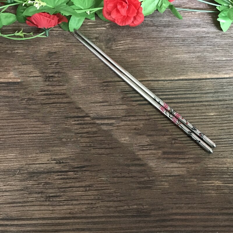 

Палочки для еды White Flower Patterns Stainless Steel
