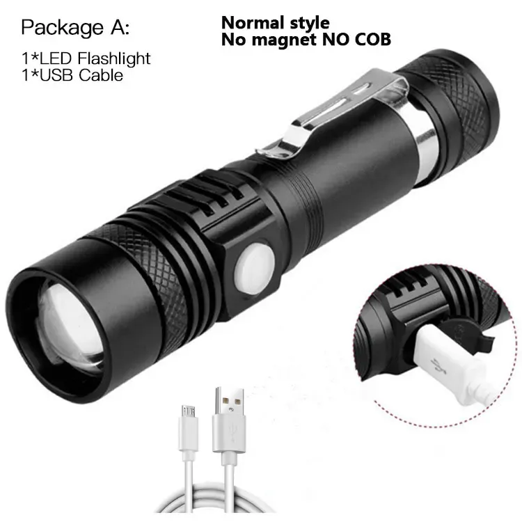 

USB фонарик XINYI T6 черный