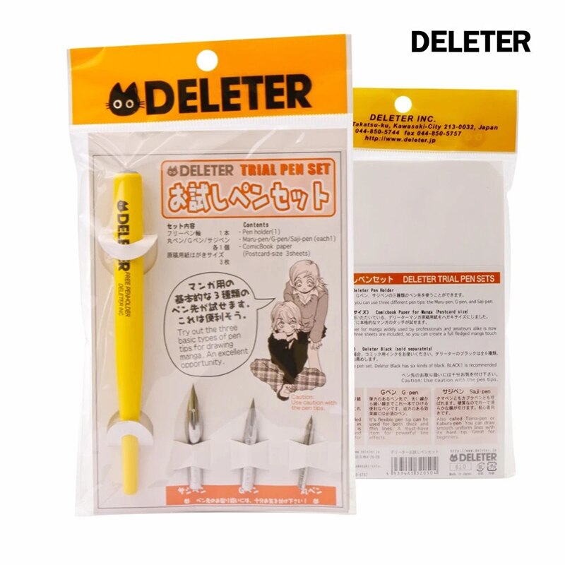 

Деревянные погружные ручки Deleter 660 серии с набором перьев Maru/G/Saji