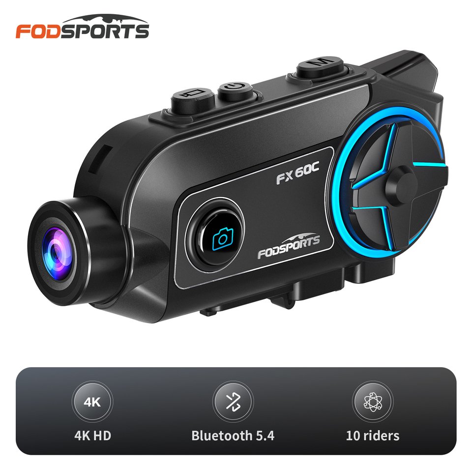 

Fodsports FX60C Мотоциклетный домофон Bluetooth-гарнитура для шлема