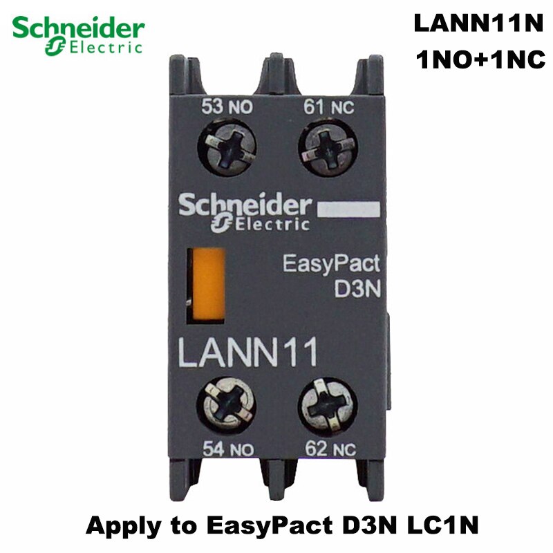 

Schneider Electric LANN11N вспомогательный Контактный блок фонарь 1NO + 1NC для контактора серии LC1N D3N новый оригинальный экспорт