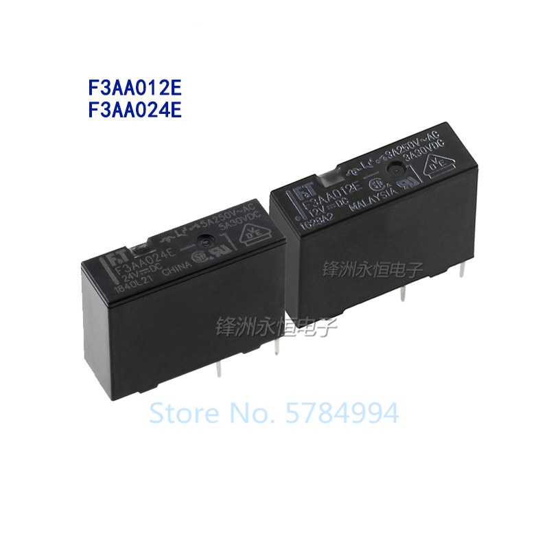 

Бесплатная доставка телефон 100 шт F3AA024E 24VDC 4PIN 5A 250VAC F3AA005E (5V) F3AA012E (12V) 12VDC