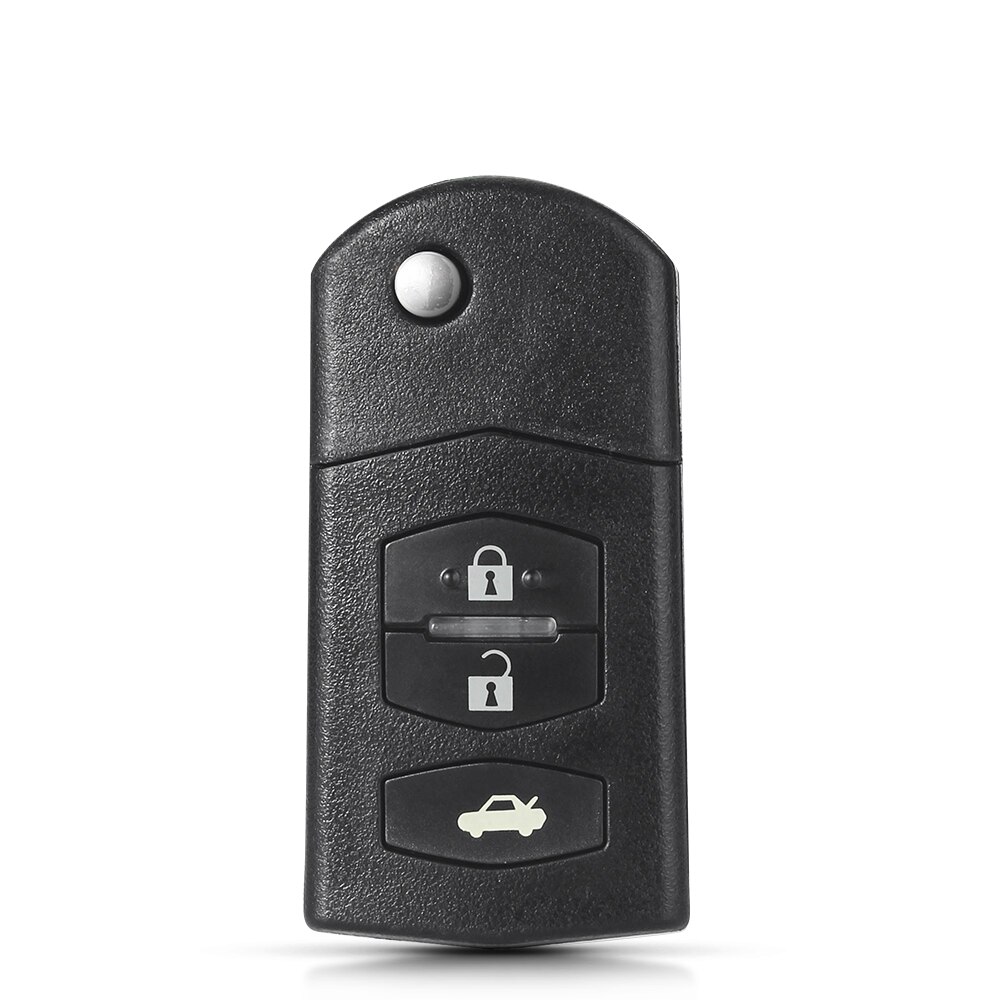 

KEYYOU 3 кнопки разрезание лезвия откидной Складной Корпус автомобильного ключа дистанционного управления Fob чехол для MAZDA 2 3 5 6 RX8 MX5 Замена