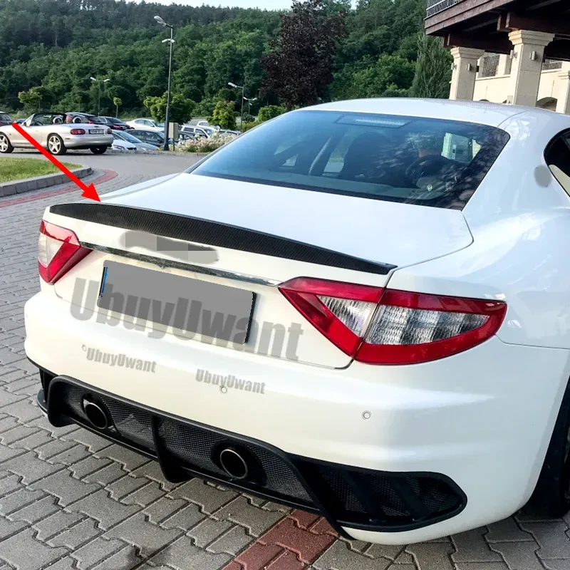 

Задний спойлер багажника из углеродного волокна в стиле Nov для Maserati Gran Turismo Sport Coupe 2011-2017 года GT/GTS, автомобильный спойлер, крыло