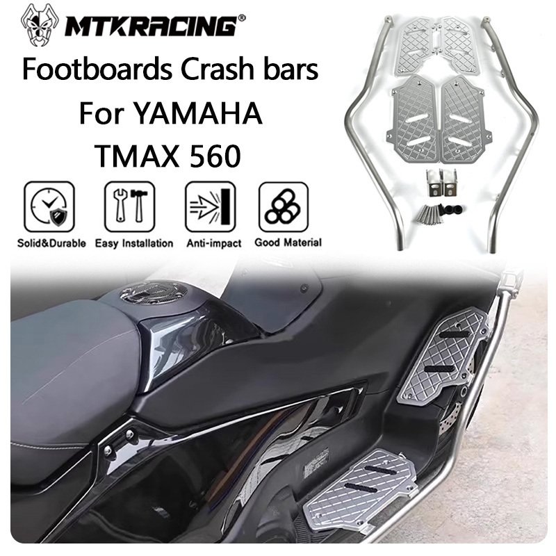 

Подножки MTKRACING для YAMAHA TMAX 560 2022-2025 TMAX 560, педаль, аварийные стержни, защита рамы, подножки, подножки, аксессуары