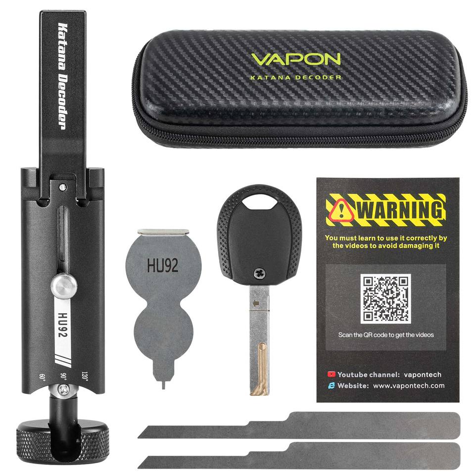 

Vapon Katana Decode-r HU66 Gen2 for-VW Porsch-e Bentley-Lamborghini, HU92 for-BMW E Series, SIP22 Для слесаря/Lockpick Tool FIAT