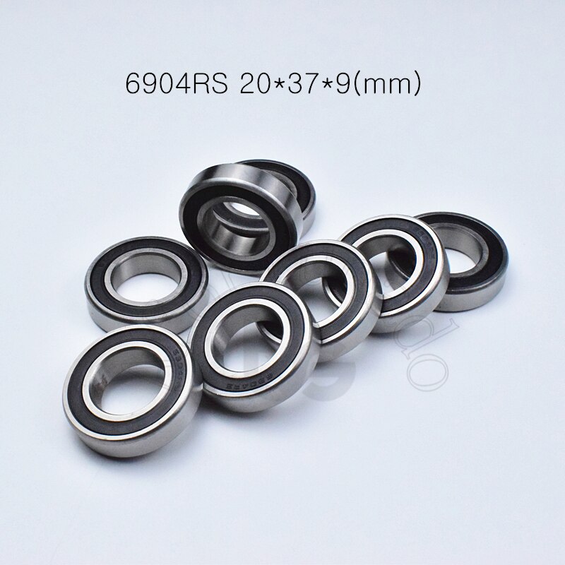 

6904RS, 10 шт., подшипник 20*37*9 (мм), хромированная сталь, Резиновая, герметичная, высокоскоростные детали механического оборудования