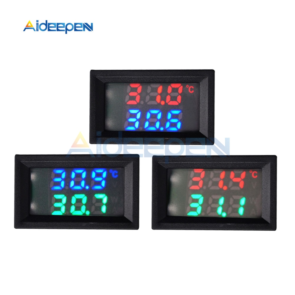 

Термометр-вольтметр Aideepen DC 4V-30V