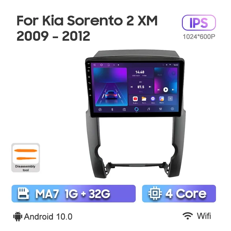 

Автомобильный радиоприемник MAMSM Android 13 для Kia Sorento 2 XM 2009-2012 Мультимедийный видеоплеер GPS 4G Carplay Авторадио Стерео 2K QLED DSP