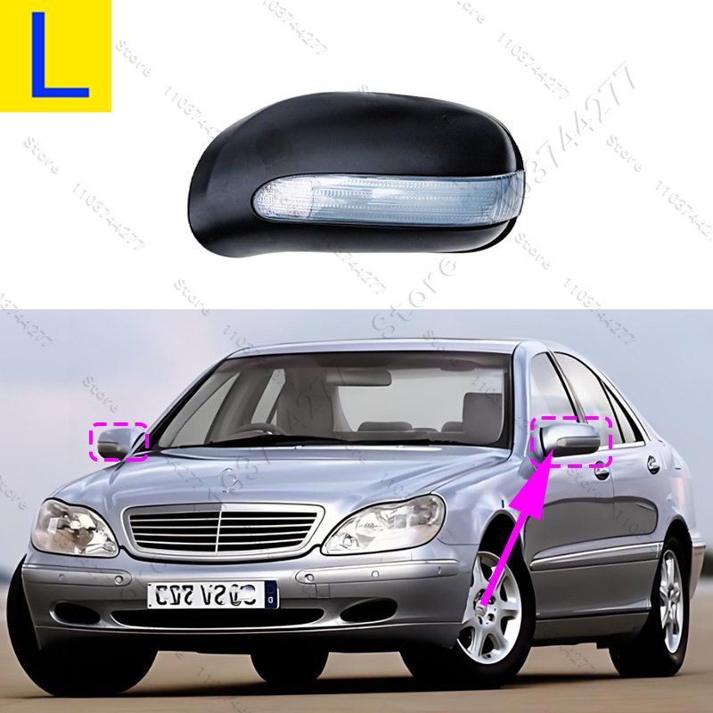 

Для 2000-2002 Mercedes Benz W215-CL500 CL600 CL55 W220-S430 S500 S600 S55 Крышка корпуса бокового зеркала двери 2208100164 2208100264