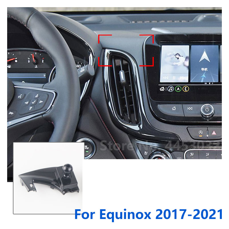 

Автомобильный держатель для телефона, крепления специально для Chevrolet Equinox, поддержка GPS, фиксированный кронштейн, база 17 мм, аксессуары 2017-2021