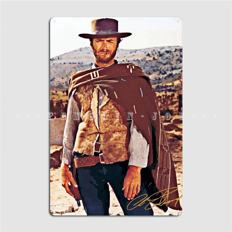

Металлический плакат Clint Eastwood