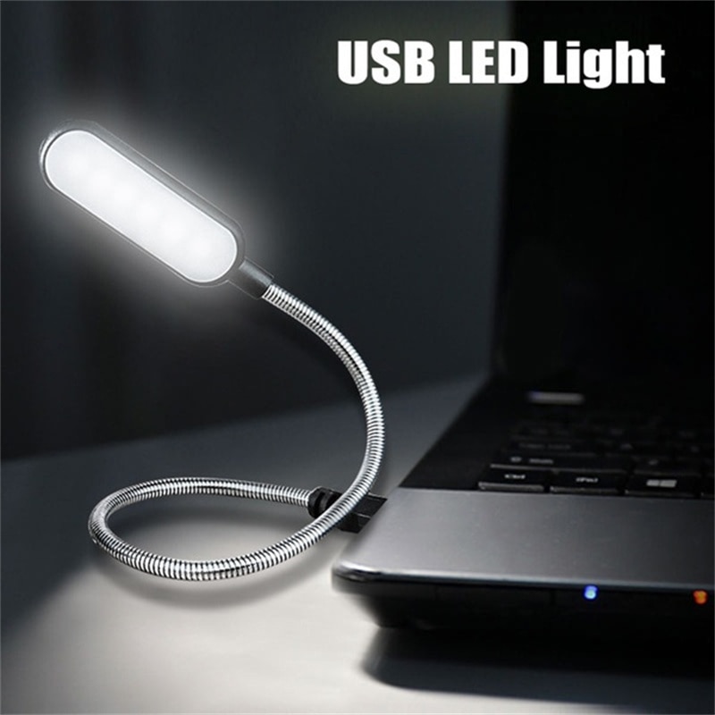 

PDQ гибкая USB лампа для чтения черная/белая