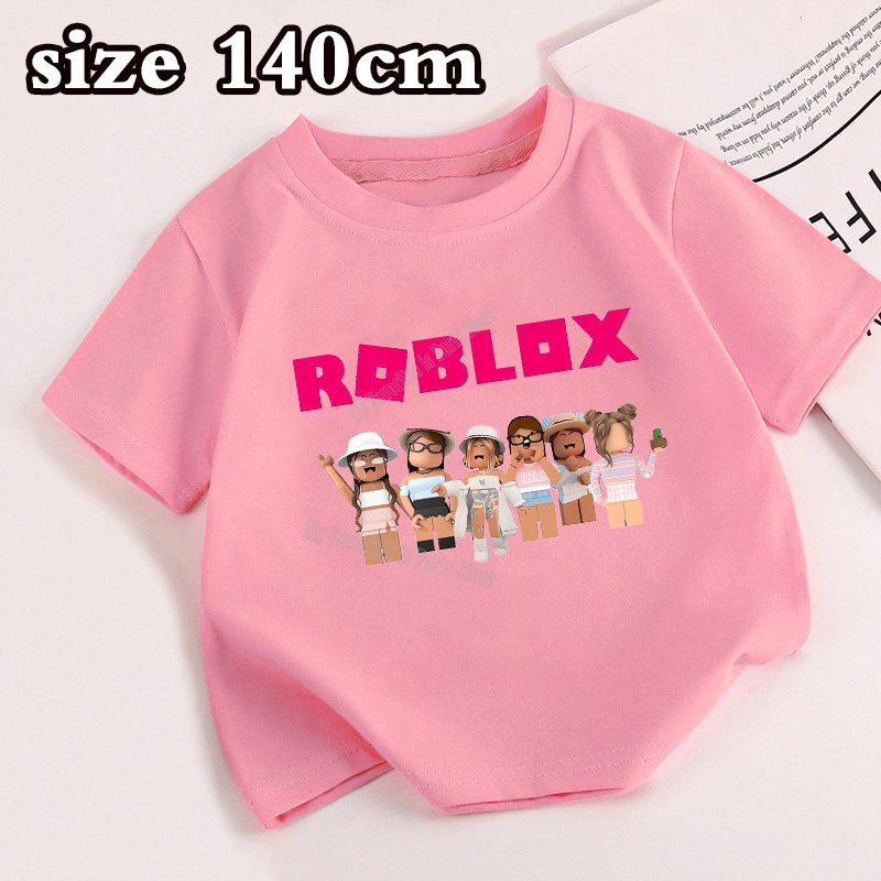 

Горячая детская футболка Roblox для девочек и мальчиков, летняя одежда, детские хлопковые футболки с принтом, детские топы с короткими рукавами, футболки с аниме для малышей, подарок