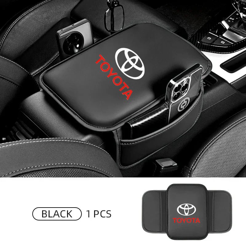 

Car Armrest Box Pad Leather Auto Armrest Mat For Toyota Corolla Yaris Chr Auris RAV4 Land Cruiser Camry Highlander Prado