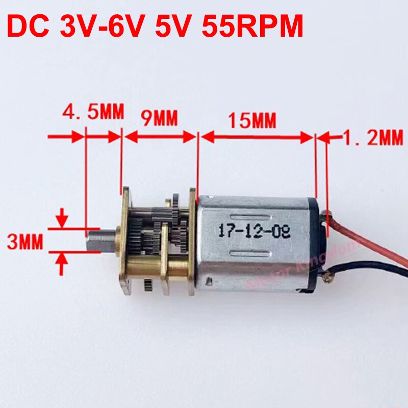 

Мини мотор N20 DC 5В 55 об/мин