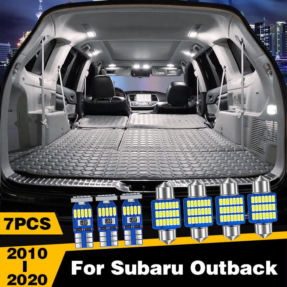 

7 шт., декоративные лампы для автомобилей Subaru Outback 2010-2014, 2015, 2016, 2017, 2018, 2019