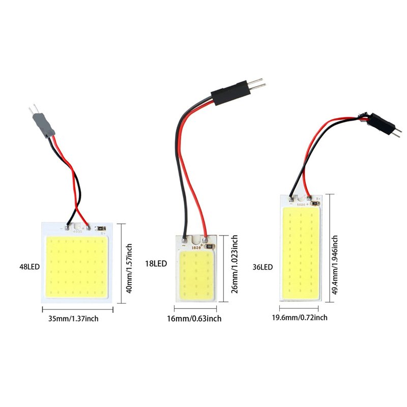 

T10 W5W Светодиодные лампы C5W Светодиодные лампы 31mm 36mm 39mm 41mm COB 12V 7000K Белый автомобильный интерьер