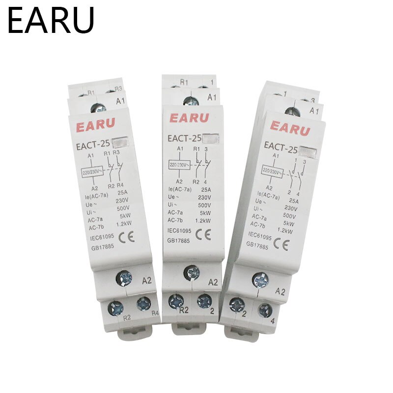 

ELESAVEE EACT-2P-25 бытовой контактор переменного тока 220В/230В