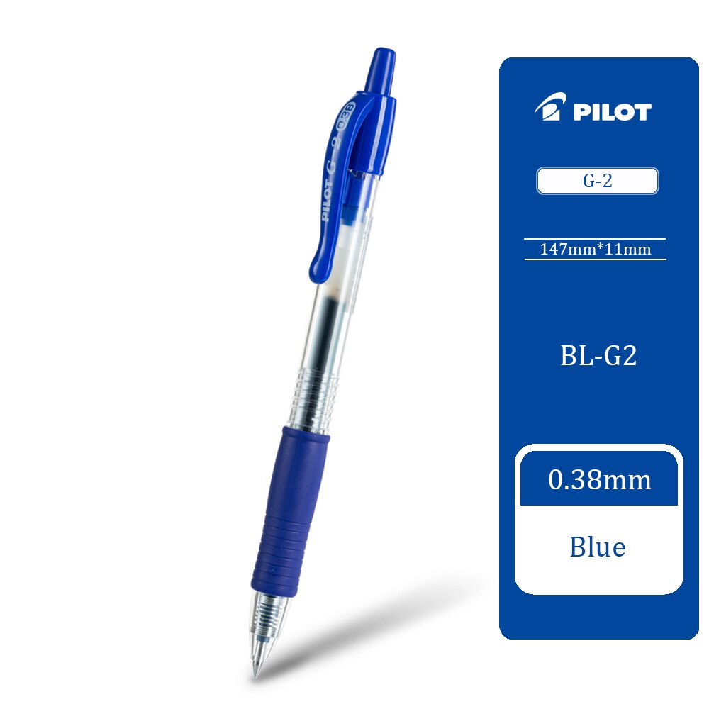 

Гелевая ручка PILOT G2, 6/9/12 шт., BL-G2/0,5 мм, 0,38 мм