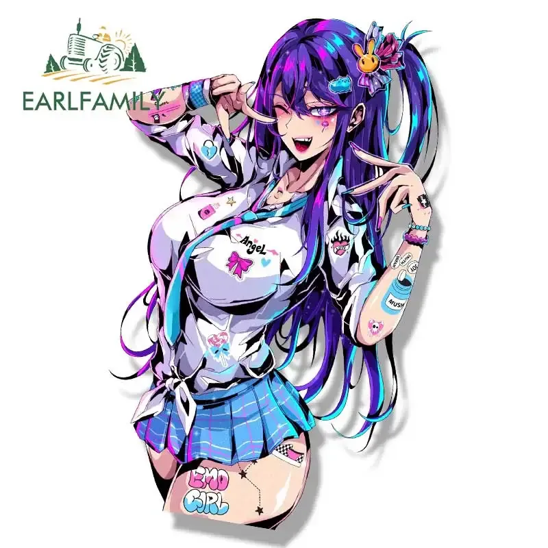 

EARLFAMILY JK Униформа ИИ хошино фанат Автомобильная наклейка аниме эскиз Waifu наклейка JDM мультфильм Peek Girl граффити наклейки Автомобильная оболочка