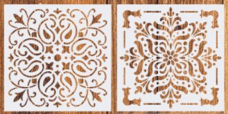

2 шт. Многослойные трафареты мандала 15*15 см