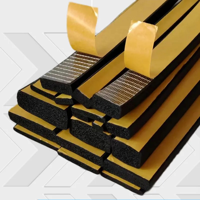 

Самоотклеивающаяся уплотнительная лента EPDM, черная, 10 мм х 10 м
