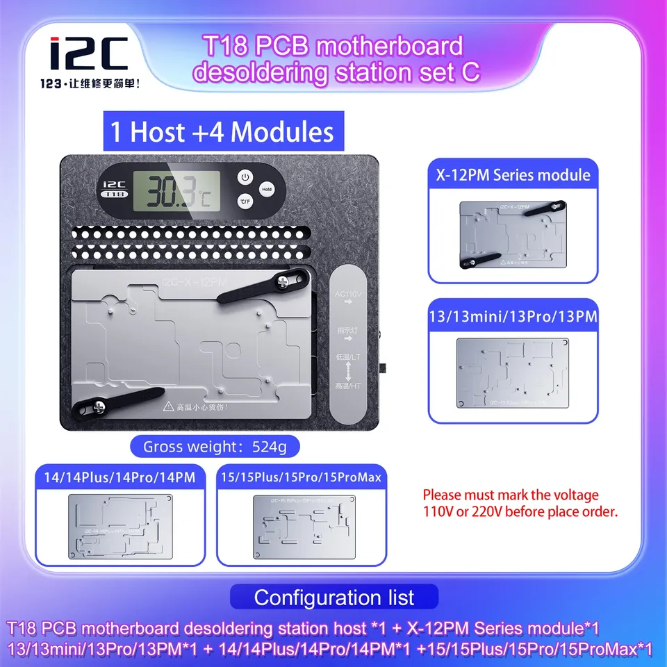 

DIYPHONE i2C T18 Станция для распайки плат