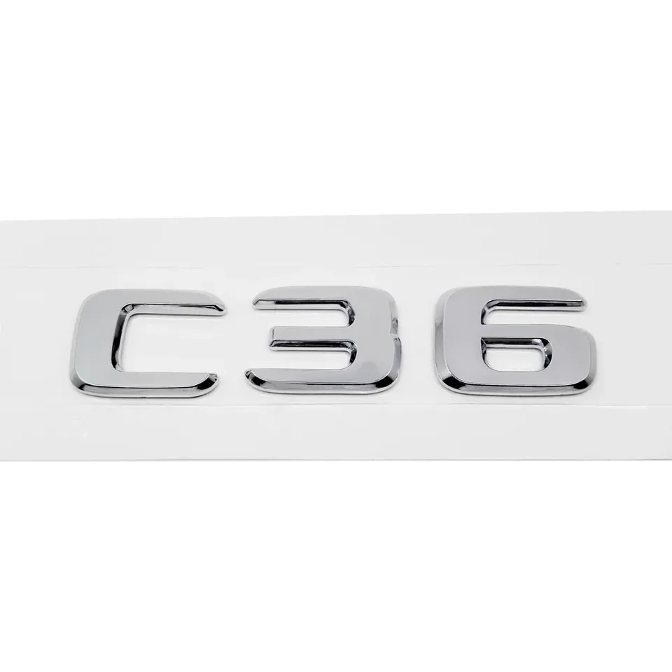 

ABS пластик C32 C36 C63 багажник задний логотип значок эмблема наклейка для Mercedes Benz C Класс W201 W202 W203 W204 W205